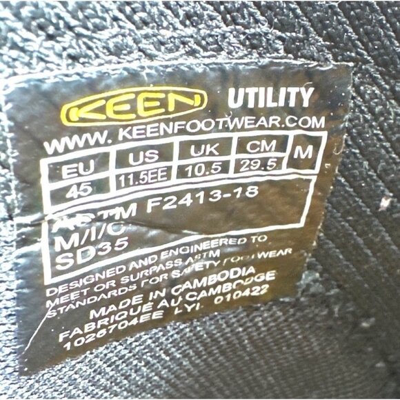 Keen Utility Mens Slip On Work Boots Light Brown Color Leather Size 11.5 main image 5